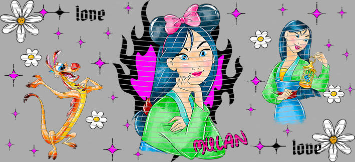 16oz Disney style-D-1097